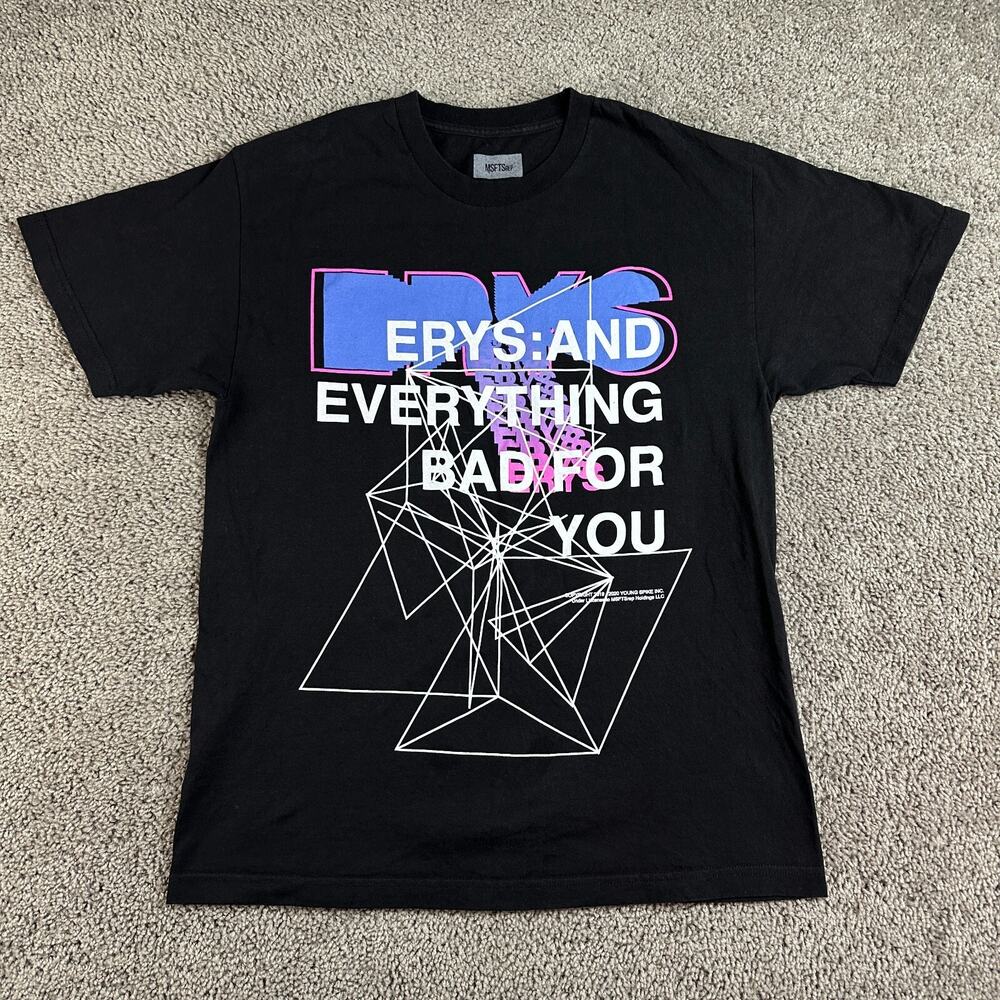 MSFTSREP 2020 Jaden Smith ERYS: And Everything Bad For You Shirt Mens L Black